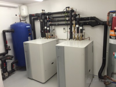 Two Geothermal Heat Pumps with Tank